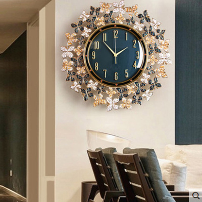 Enamel Butterfly Clock Wall Cl - Luxury Lifestyle Homes review and price