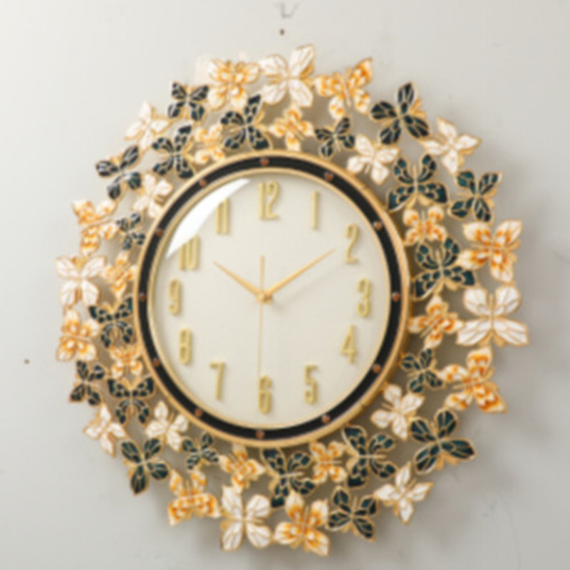 Enamel Butterfly Clock Wall Cl - Luxury Lifestyle Homes review and price