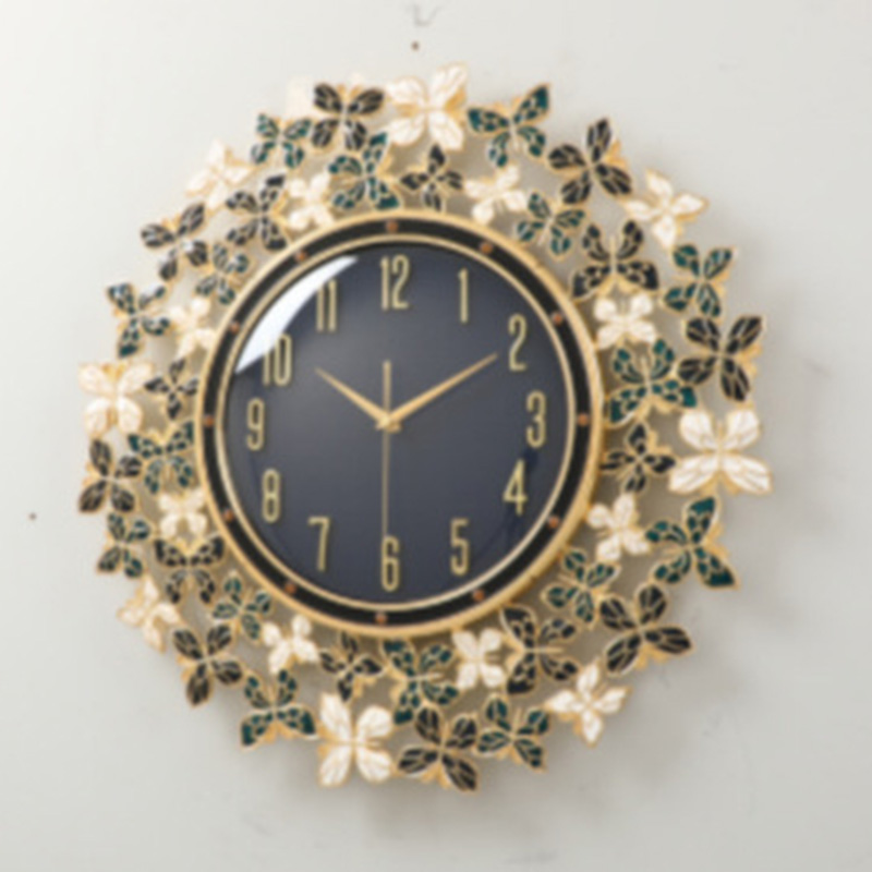 Enamel Butterfly Clock Wall Cl - Luxury Lifestyle Homes review and price